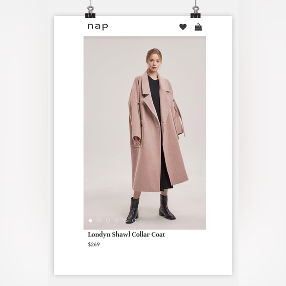 Lattelier Londyn Shawl Collar Coat - Picture 10 of 10